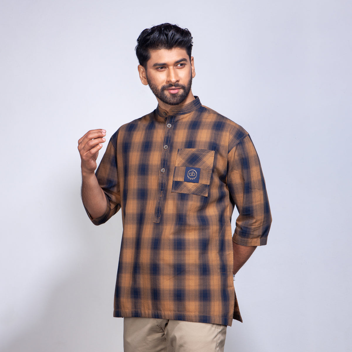 Fatua:3Quarter Sleeve_Trendy Fit_ Check_211#1