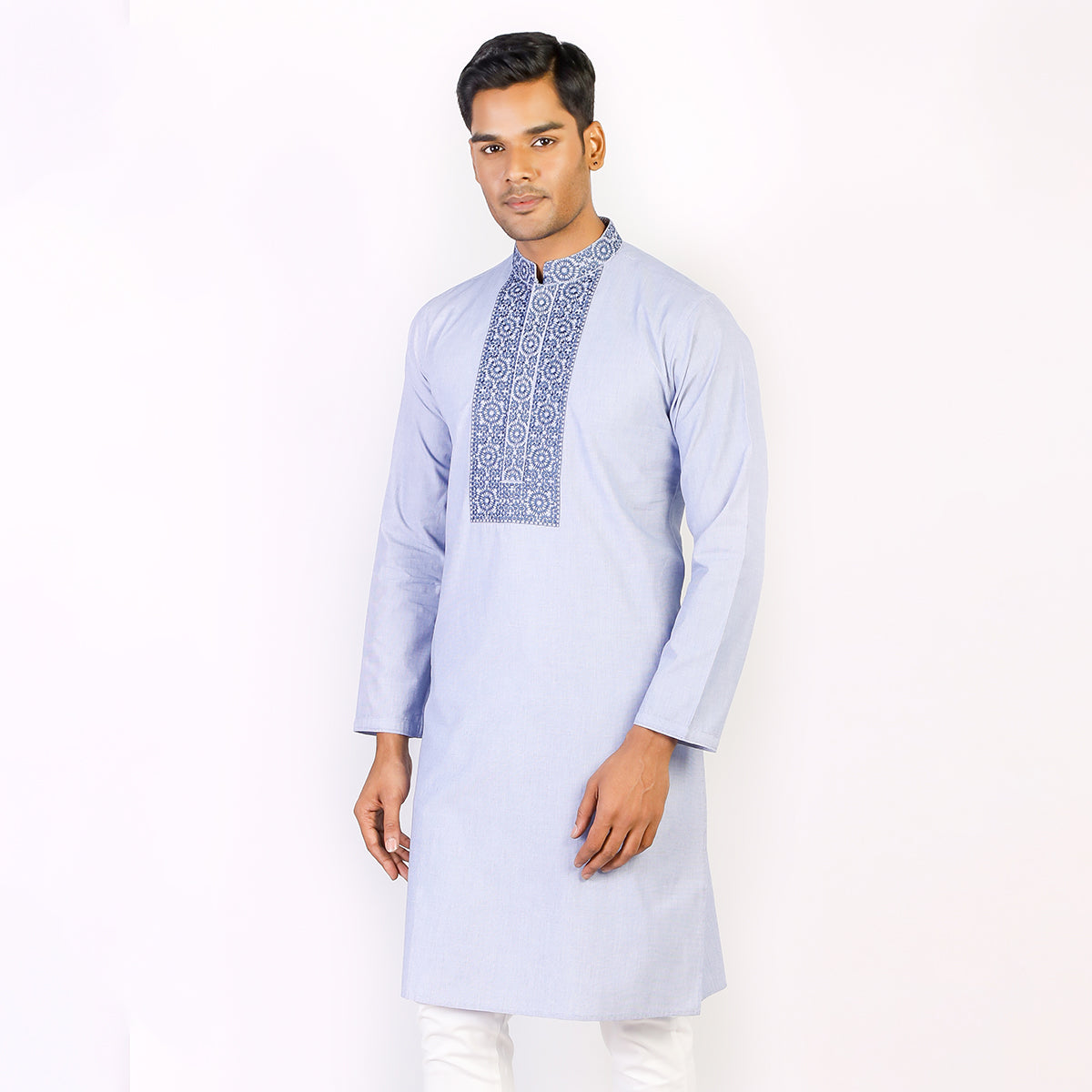 Panjabi:Semi Fit_Solid-Slub_299#1