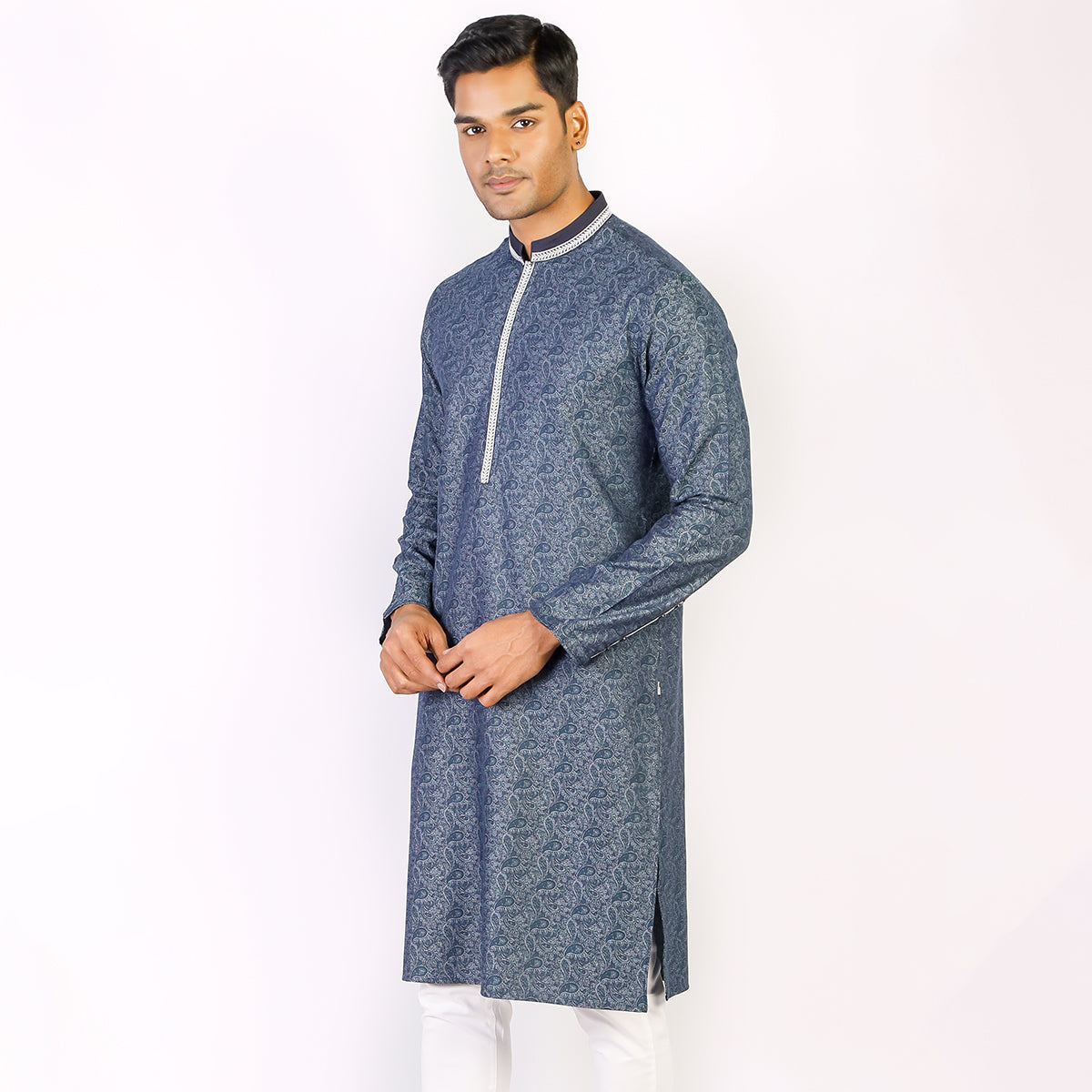 Panjabi:Semi Fit_Solid-Slub_298#1