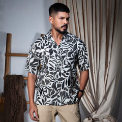 Cuban Collar Shirt_Drop Shoulder_103#1