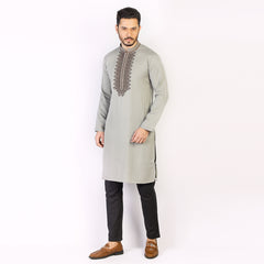 Panjabi:Semi Fit_Solid-Slub_290#1