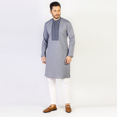 Panjabi:Semi Fit_Solid-Slub_287#1