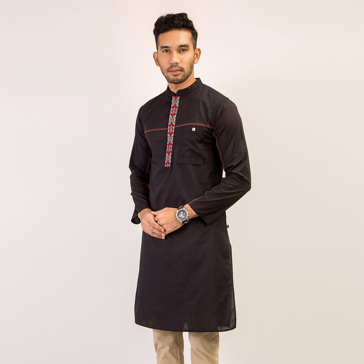 Panjabi: Trendy Fit_Solid_242#1