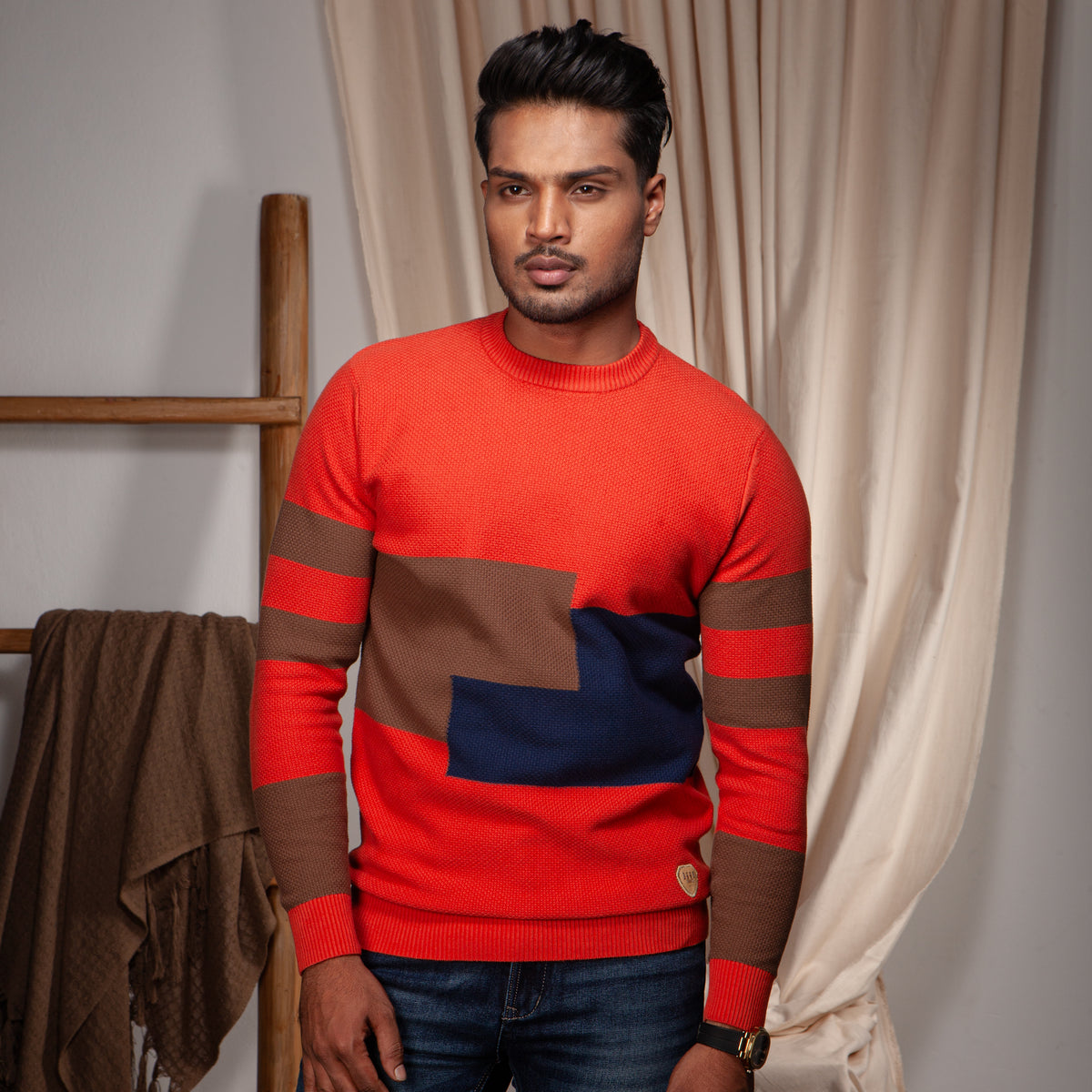 Sweater:Full Sleeve_Semi Fit_Design_129#1