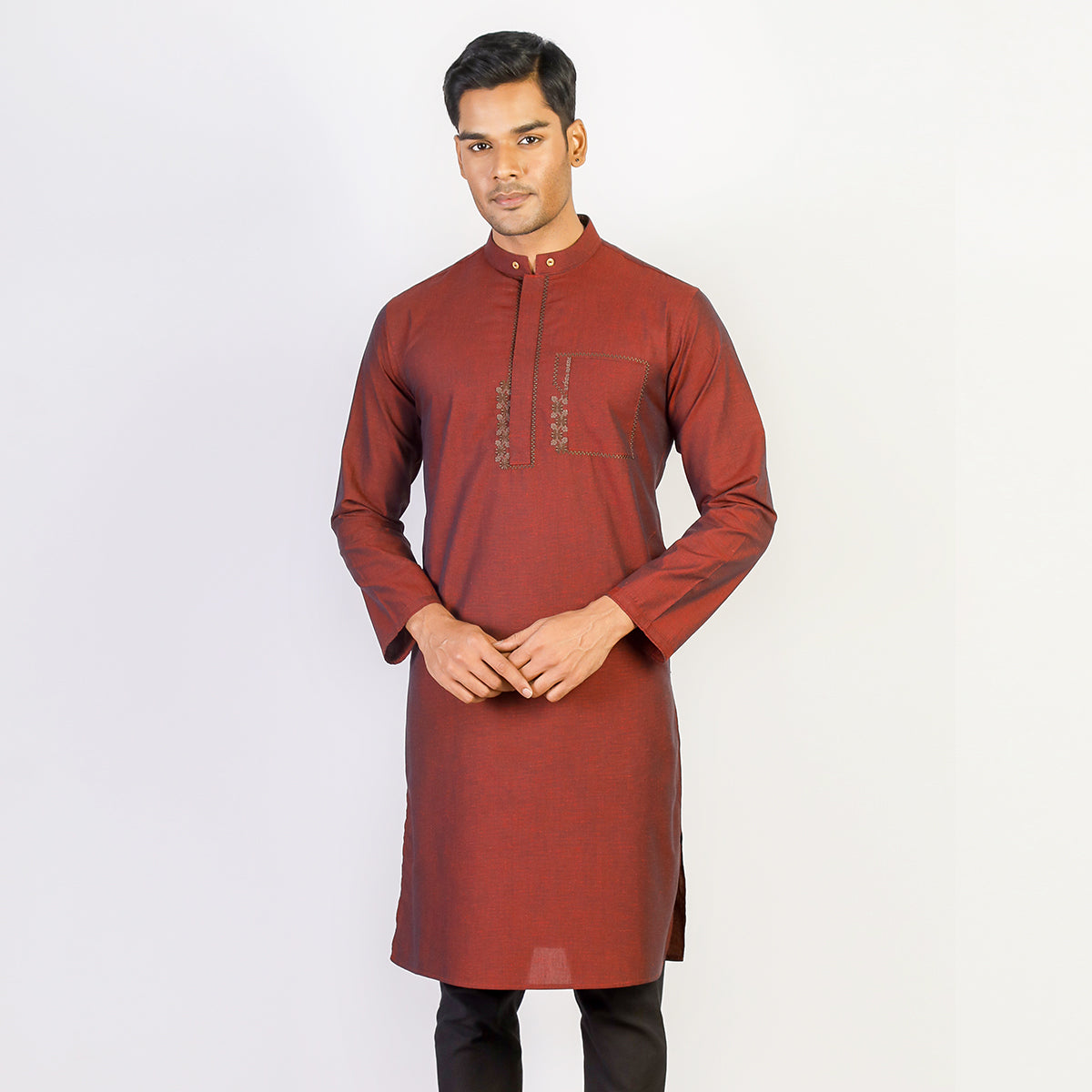 Panjabi:Semi Fit_Solid-Slub_309#2