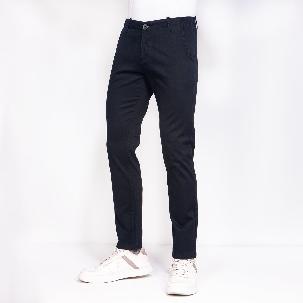 Pants:Gabardine_Semi Fit_Solid_213#1
