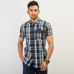 Shirt:Short Sleeve_Trendy Fit_Check_175#1