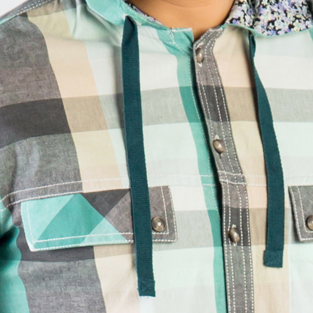 Shirt:Full Sleeve_Trendy Fit_  Check_420#1