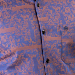 Shirt:Full Sleeve Blue Door_Regular Fit_ Print_265#1