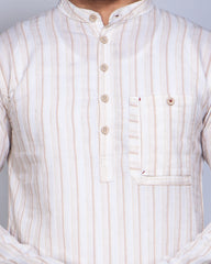 Men's Trendy Fit Stripe Casual Panjabi 267#2