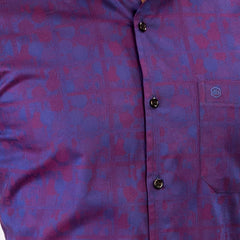 Shirt:Full Sleeve Blue Door_Regular Fit_ Print_267#1