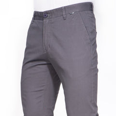 Pants:Gabardine_Semi Fit_Solid_214#1