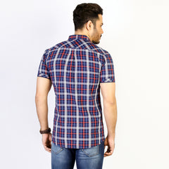 Shirt:Short Sleeve_Trendy Fit_Check_177#2