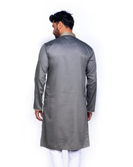 Frost Gray Stripe Panjabi for Men 172#2