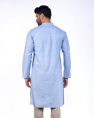 Light Sky Print Casual Panjabi for Men 265#3