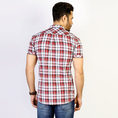 Shirt:Short Sleeve_Trendy Fit_Check_177#1