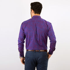 Shirt:Full Sleeve Blue Door_Regular Fit_ Print_267#1