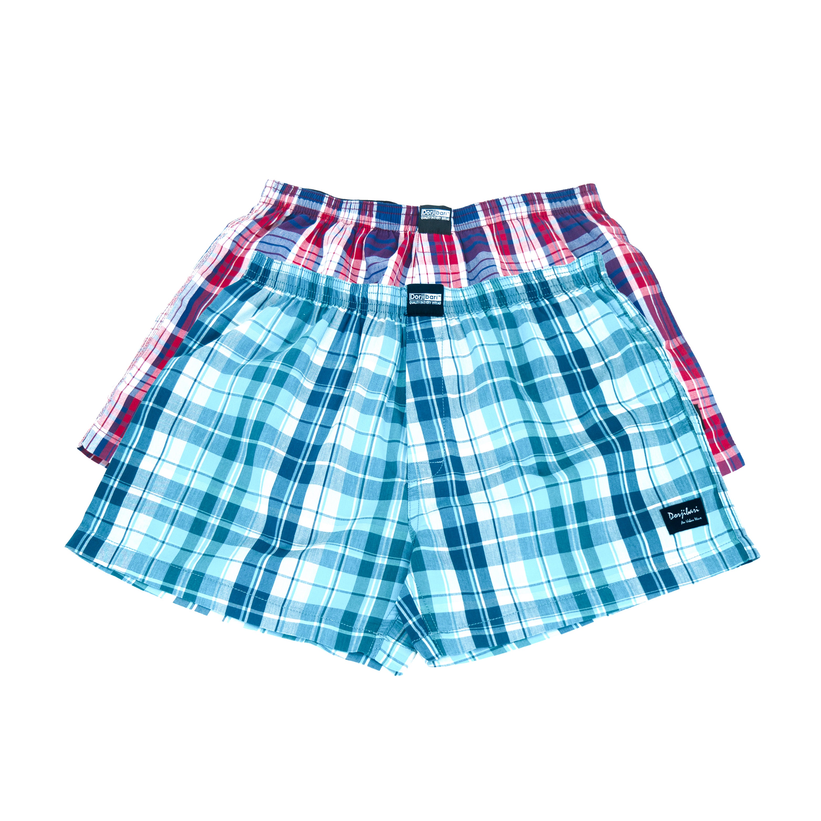 Woven Boxer Shorts: Semi Fit_Check_108#1