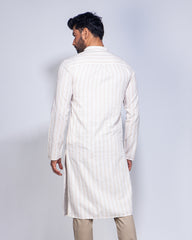 Men's Trendy Fit Stripe Casual Panjabi 267#2