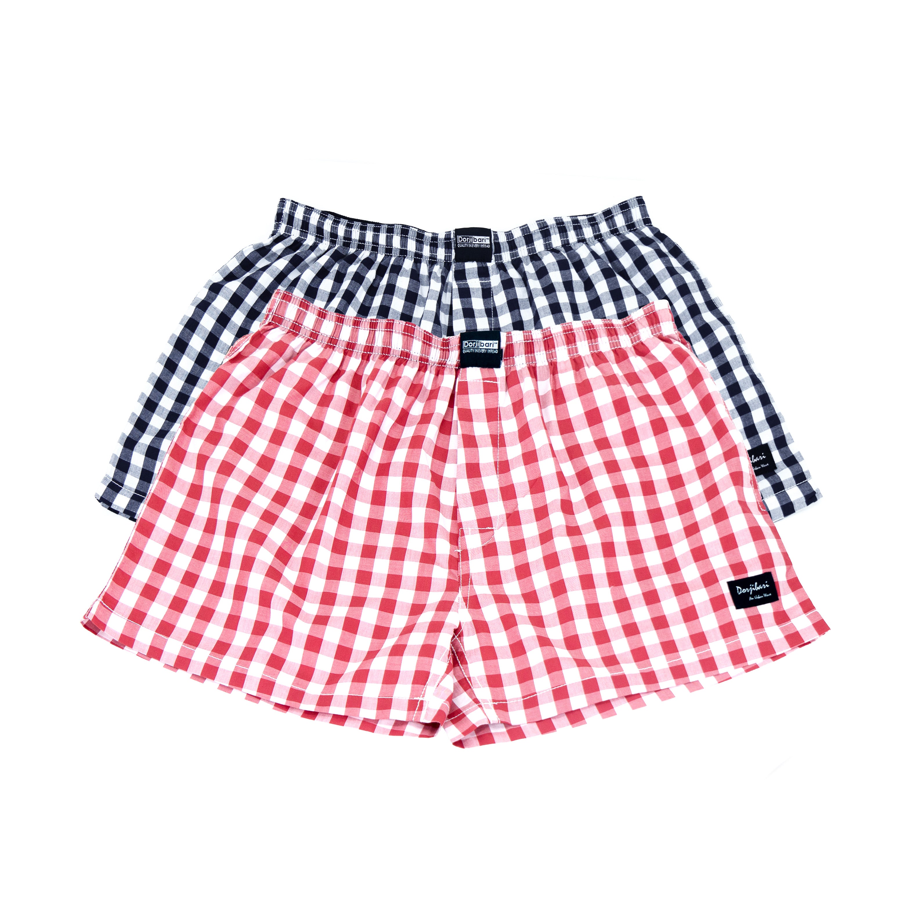 Woven Boxer Shorts: Semi Fit_Check_106#1