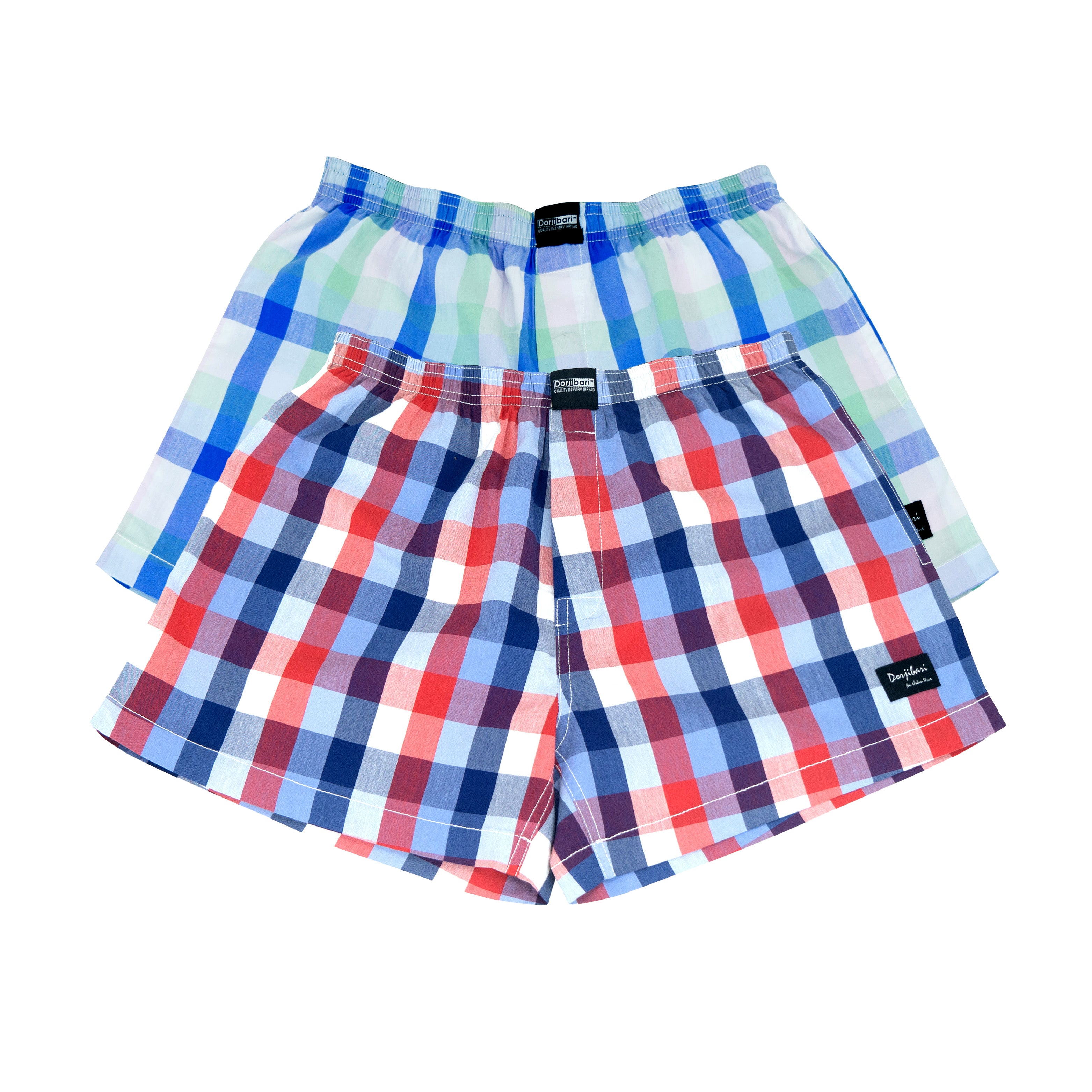 Woven Boxer Shorts: Semi Fit_Check_107#1