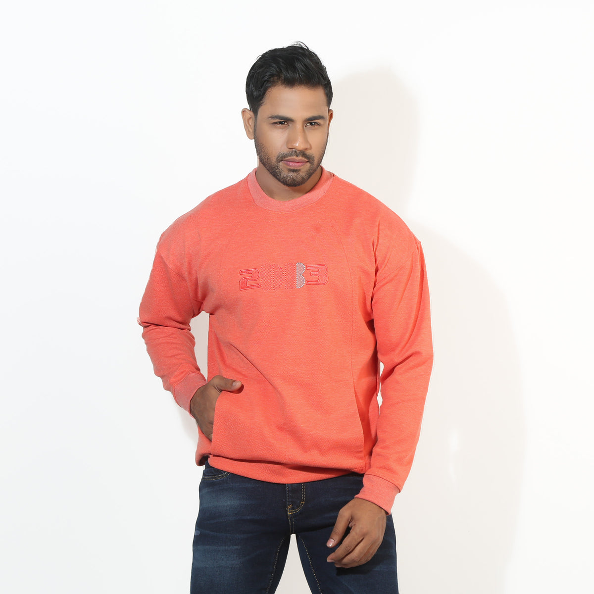 Sweatshirt: Semi Fit_Solid_102#1