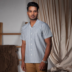 Cuban Collar Shirt_Regular Fit_107#1