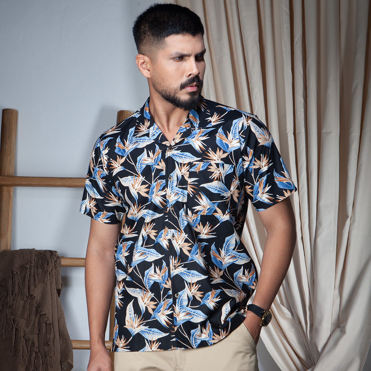 Cuban Collar Shirt_Regular Fit_101#3