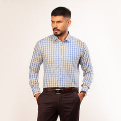 Shirt:Full Sleeve_Regular Fit_Check_365#1