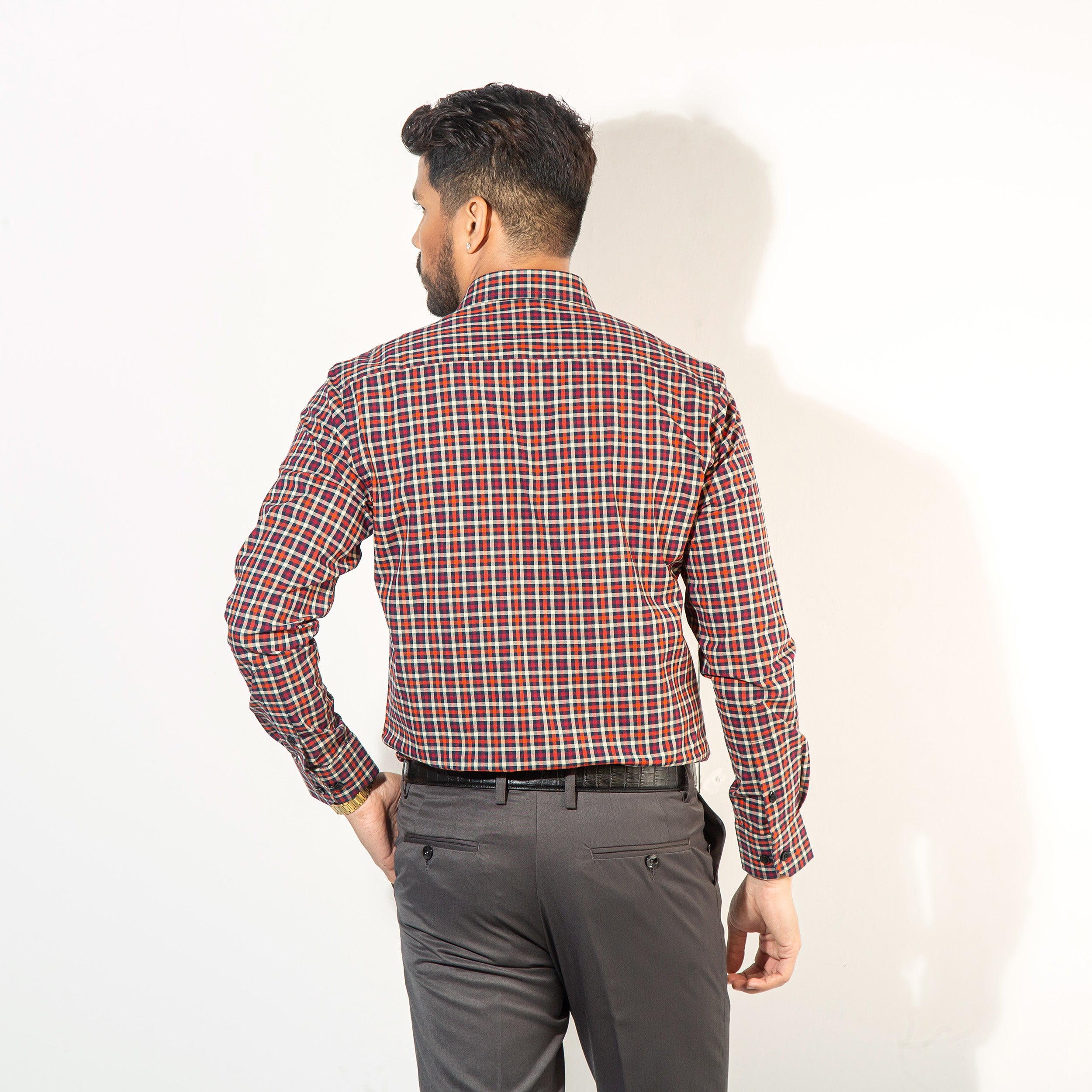 Shirt:Full Sleeve_Regular Fit_Check_353#1