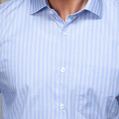 Shirt:Full Sleeve_Regular Fit_Stripe_363#1