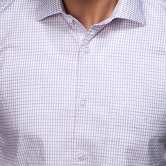 Shirt:Full Sleeve Blue Door_Regular Fit_ Check_307#1