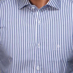 Shirt:Full Sleeve_Semi Fit_ Stripe_338#1