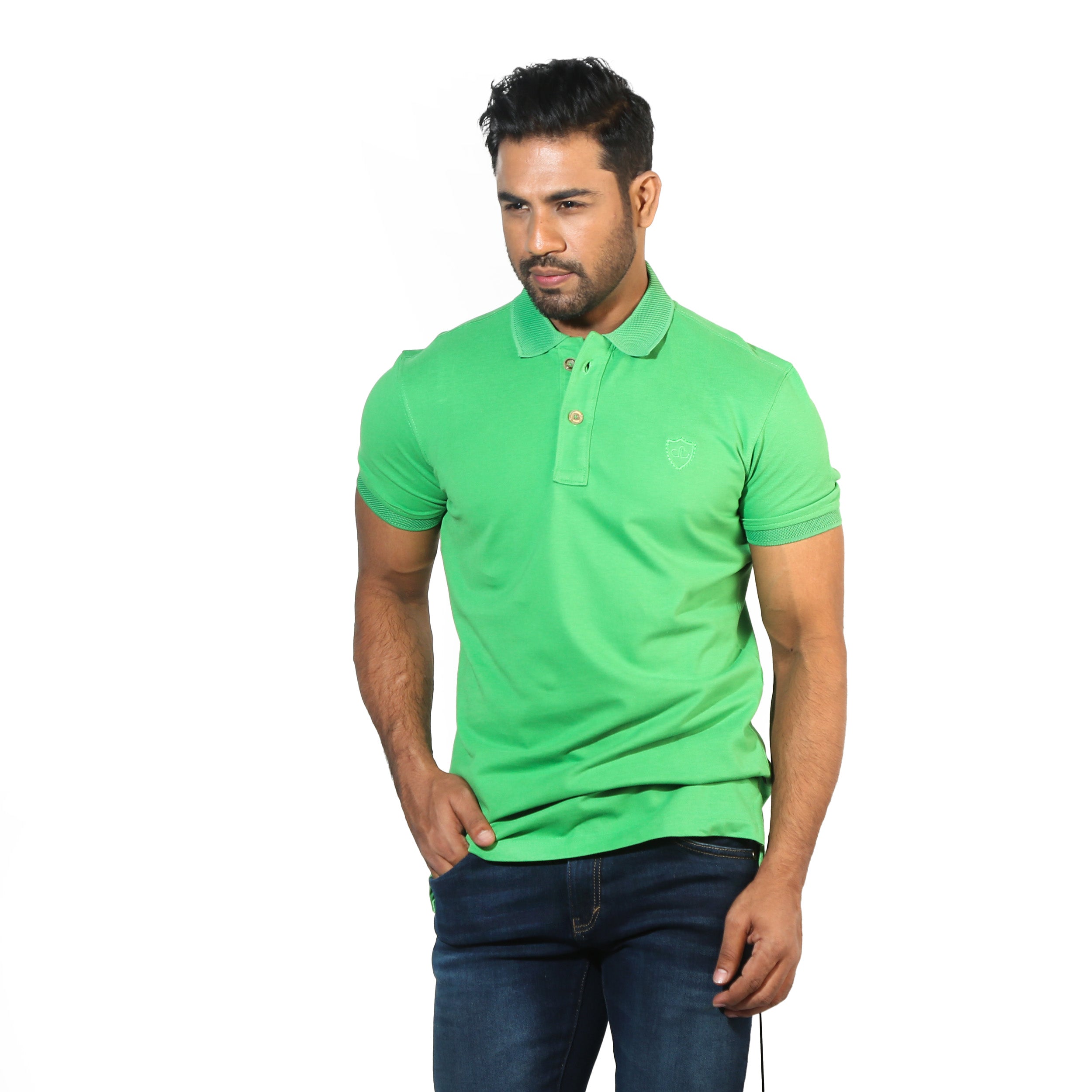 Polo:Short Sleeve_Semi Fit_Solid_124#3