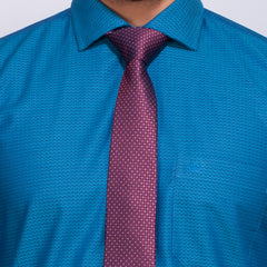 Shirt:Full Sleeve Blue Door_Regular Fit_Dobby_312#4