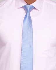 Men's Pink Formal Shirt Blue Door Dobby Weave 314#2