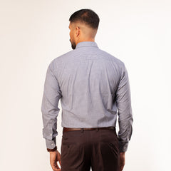 Shirt:Full Sleeve_Regular Fit_Stripe_371#1
