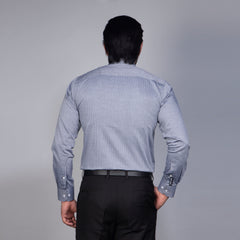 Shirt:Full Sleeve Blue Door_Regular Fit_Dobby_313#3