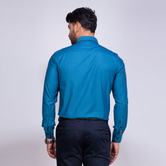 Shirt:Full Sleeve Blue Door_Regular Fit_Dobby_312#4