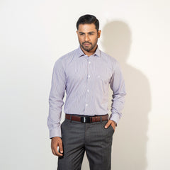 Shirt:Full Sleeve Blue Door_Regular Fit_ Stripe_276#1