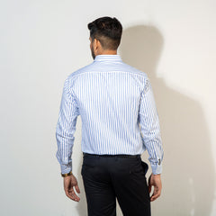 Shirt:Full Sleeve Blue Door_Regular Fit_ Stripe_279#1