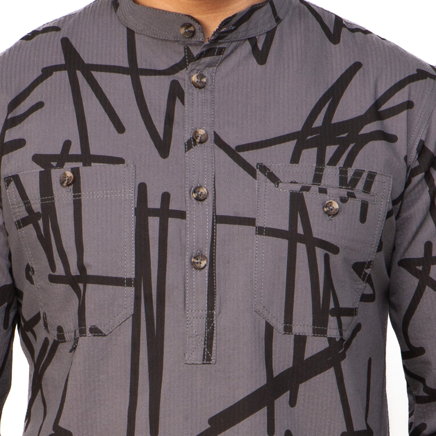 Panjabi: Trendy Fit_Print_259#4