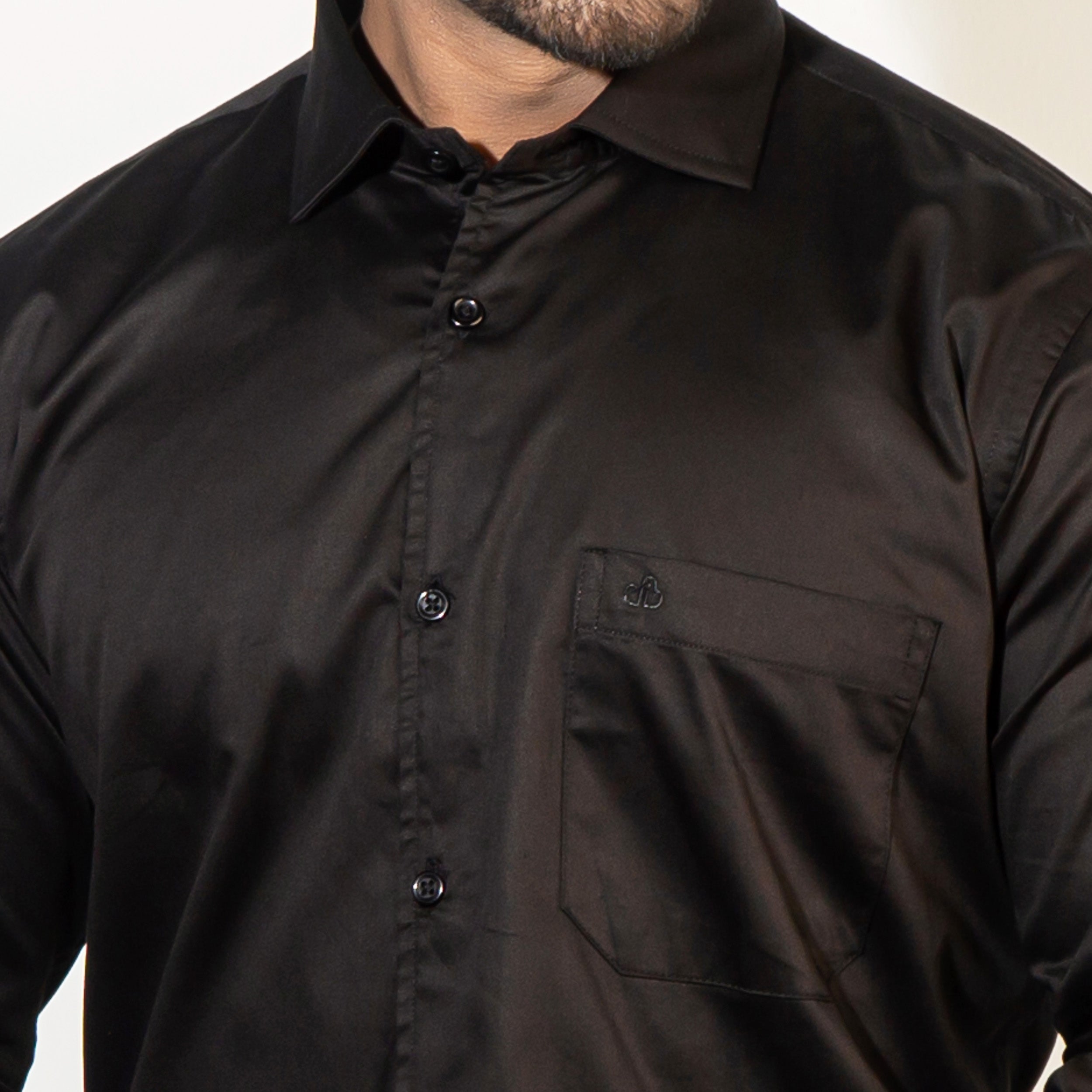 Shirt:Full Sleeve Blue Door_Regular Fit_ Solid_281#1