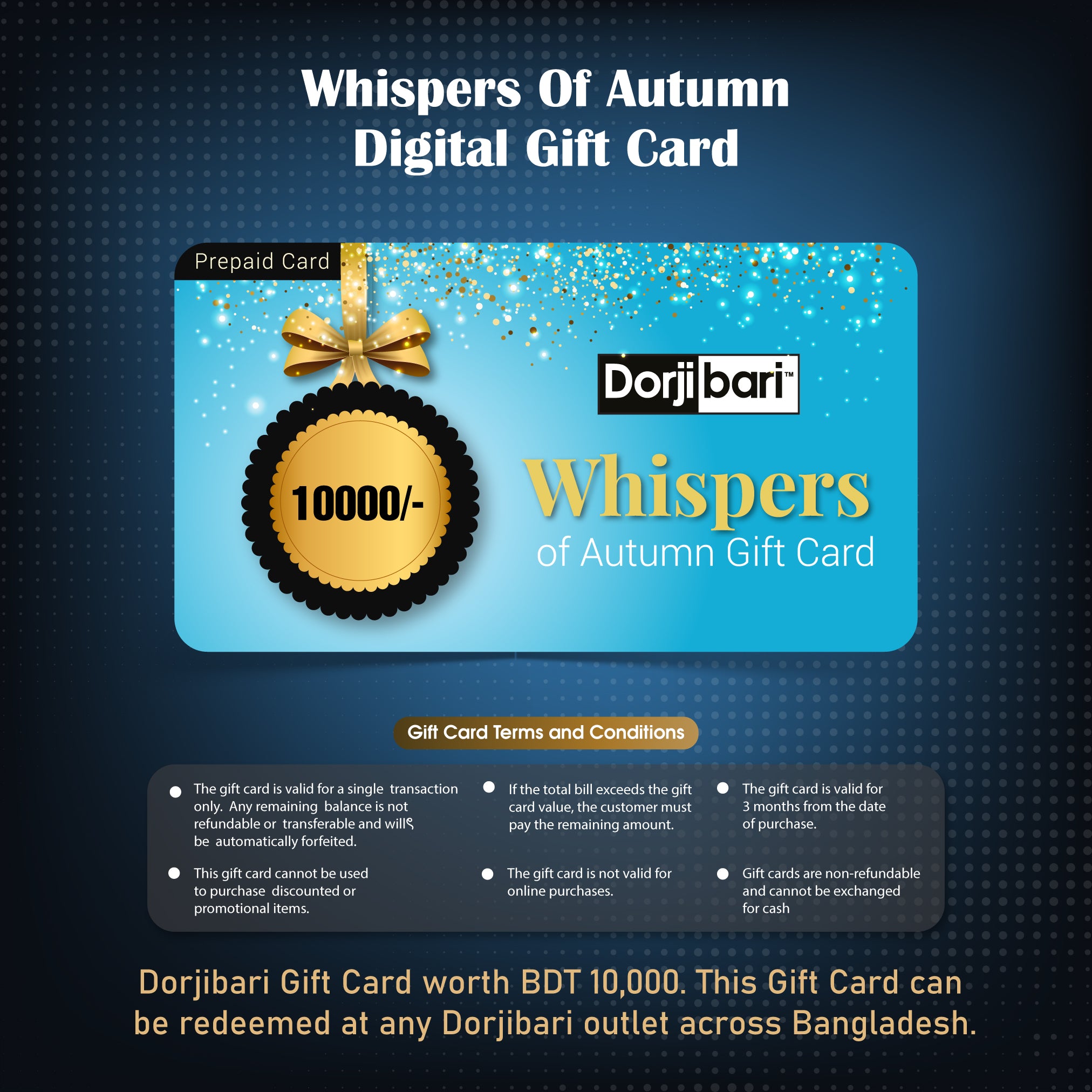Whispers Of Autumn Digital Gift Card 10,000TK