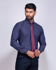 Blue Door Blue Dobby Formal Shirt