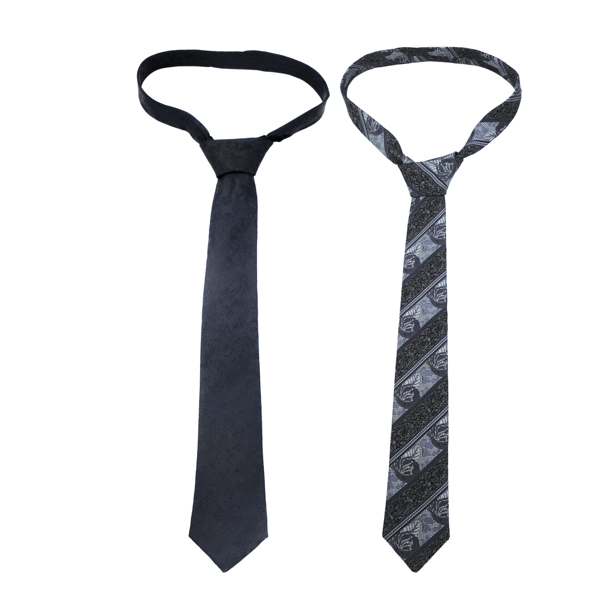 Tie: Semi Fit_Design_246#40 & 246#43 (1 Pair)