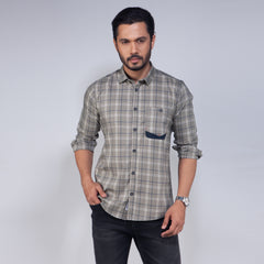 Casual Shirt:Full Sleeve_Trendy Fit_Check_462#2