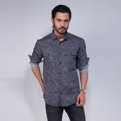 Casual Shirt:Full Sleeve_Trendy Fit_Print_464#1
