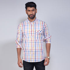Casual Shirt:Full Sleeve_Trendy Fit_Check_460#1