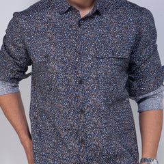 Casual Shirt:Full Sleeve_Trendy Fit_Print_464#1